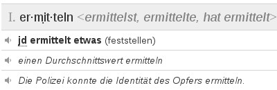 ermitteln
